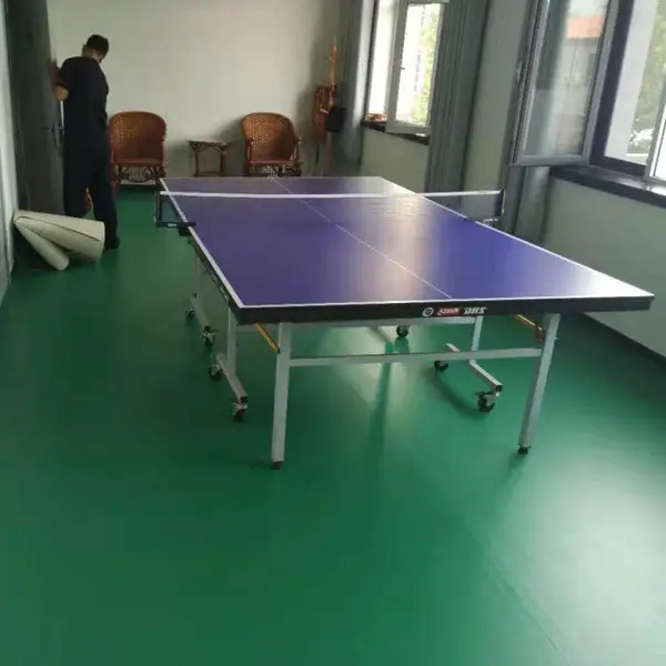 工厂***PVC运动地板/宝石纹羽毛球塑胶地板/乒乓球地胶