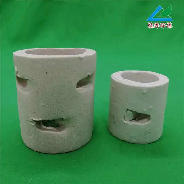 绿烨环保陶瓷鲍尔环填料厂家价格销售