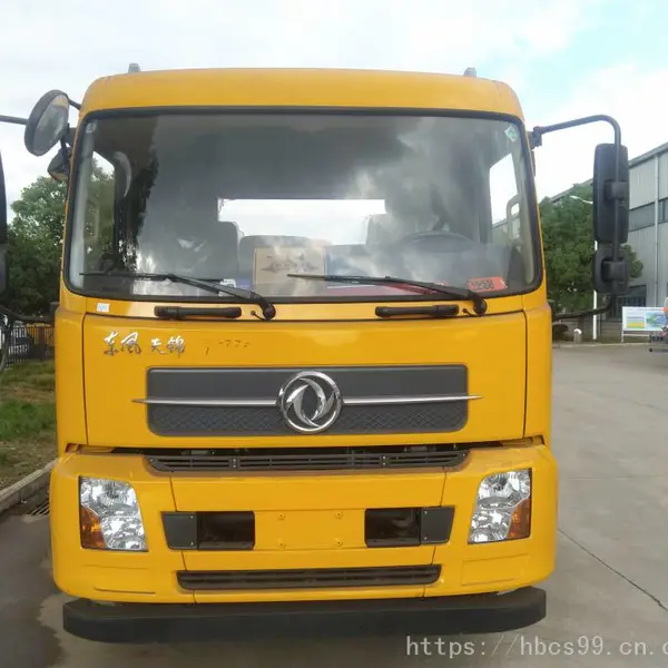 现货供应东风天锦带吊一拖二市政道路清障车_黄牌国五清障车