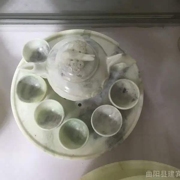 厂家玉器批发手工精致天然阿富汗玉碗工艺品白玉碗摆件