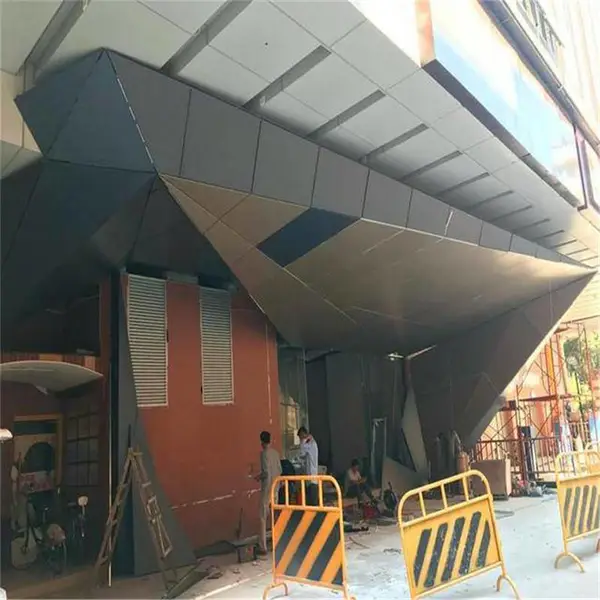 2.0mm深灰色铝单板幕墙生产厂家