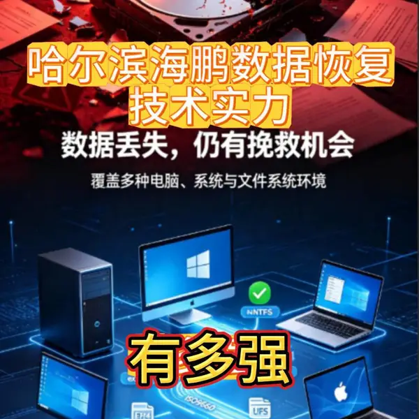 哈尔滨海鹏数据恢复的技术实力有多强,为各种电脑、各种系统的数据丢失保驾护航