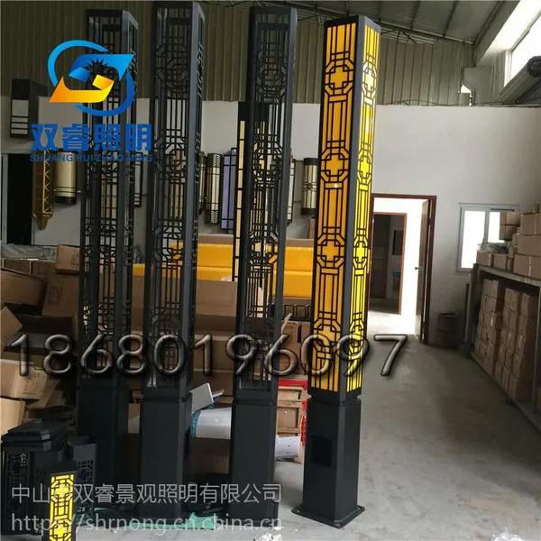 户外商业街景观灯广场防水立柱方形led景观灯小区别墅高柱庭院灯