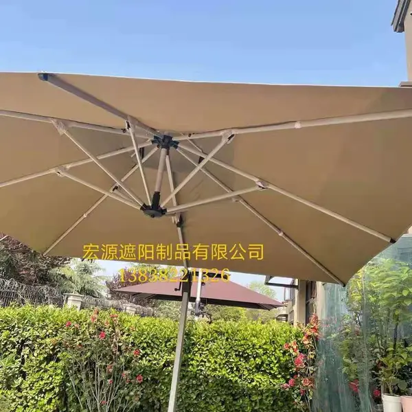 河南售楼部保安岗亭遮阳伞形象站台门卫保安亭户外站岗台太阳伞
