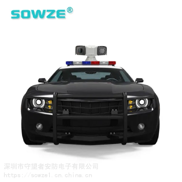 执法路政车载云台摄像机高清监控 守望者红黄蓝警灯摄像头一体机 360度旋转全向红外云台摄像机电子设备