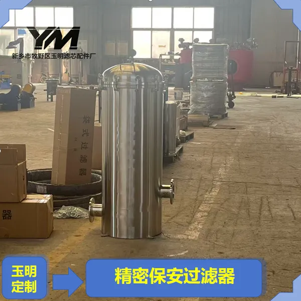 卫生级精密滤芯过滤机组 饮料果汁料液精滤案例 玉明过滤抛光内壁洁净定制