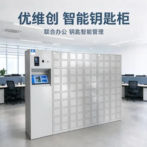 优维创人脸识别联合办公智能钥匙柜共享工位钥匙管理rfid自动记录