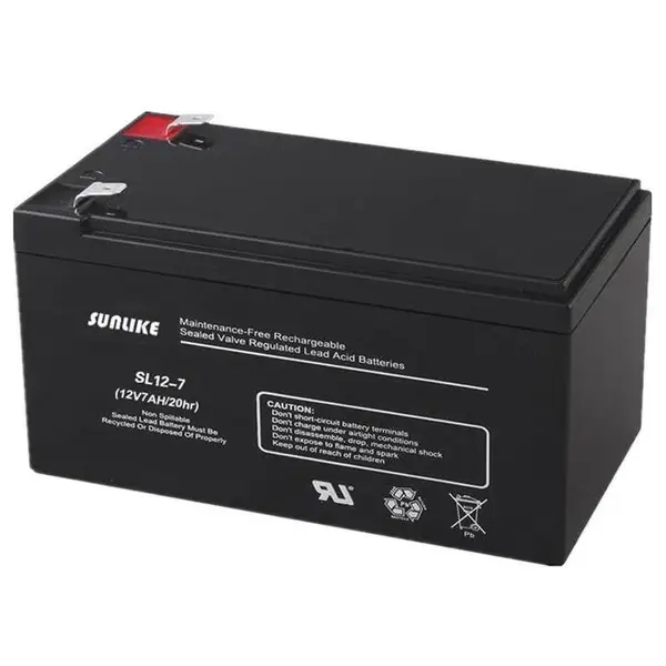 SUNLIKE蓄电池SL12-7 12V7AH/20HR 应急灯 电动工具 控制系统 通信配套