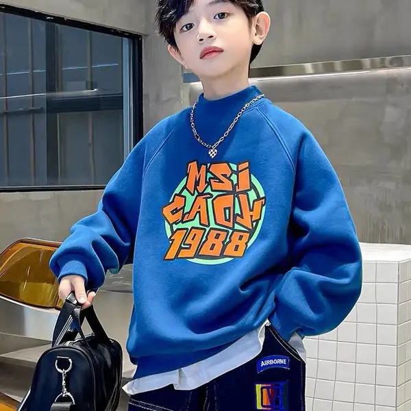 儿童t恤秋冬打底衫男童长袖韩版宽松女童上衣秋款2024童装新品