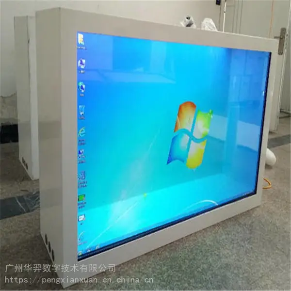 广州55寸透明柜 LCD液晶透明展示柜 首饰展示智能互动触控显示屏