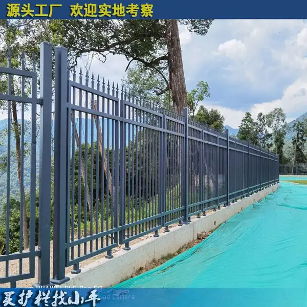 惠州工厂护栏 东莞工厂隔离栏价格 定做带装饰栅栏