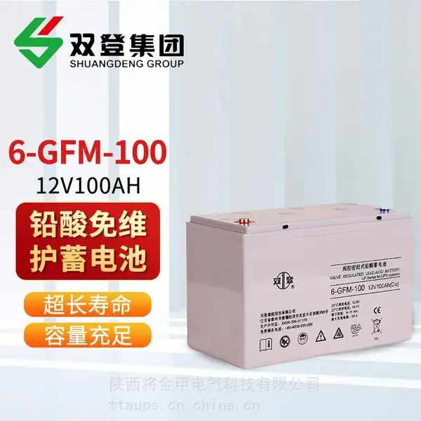 双登蓄电池6-GFM-100 12V100AH阀控密封式免维护铅酸电池