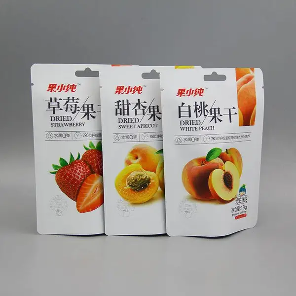 水果干食品包装袋 定制草莓干复合袋 甜杏白桃果干袋 铝箔真空袋