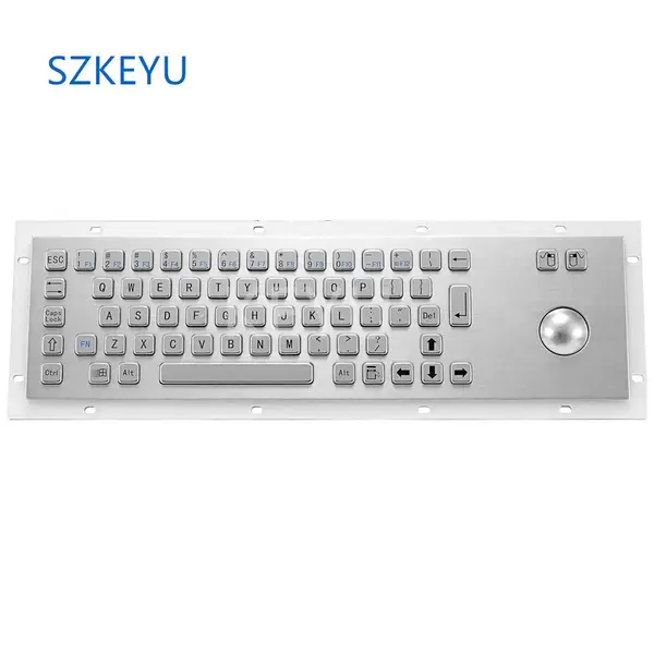深圳科羽经典款带轨迹球金属键盘