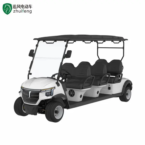 追风6座高尔夫球车 6座电动会所车酒店度假村民宿景区电动观光车