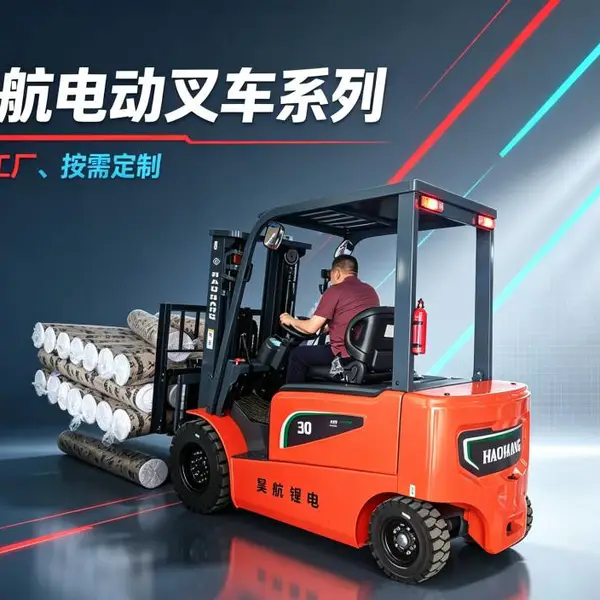 2026河北昊航小型电动叉车0.8吨1吨1.5吨2吨生产厂家直销