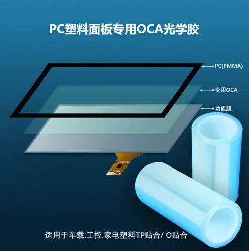 OCA光学胶_PC面板亚克力面板OCA光学胶加韵KN-PR贴合