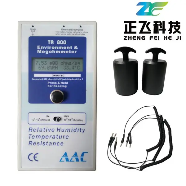 正飞科技供应 AAC-TR 800 数字式表面电阻测试仪带重锤