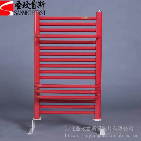 钢制卫浴暖气片地暖卫生间适用圆管背篓散热器