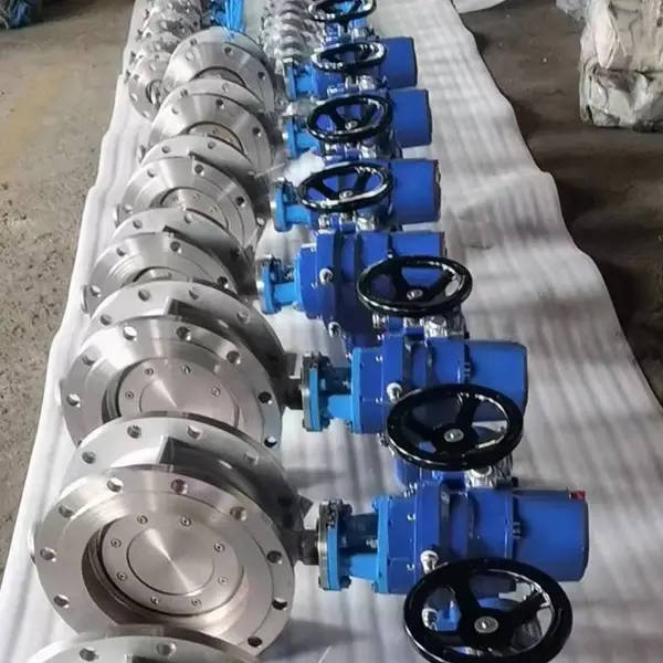 D343P-16C 手动多层次金属硬密封蝶阀 DN1000 全不锈钢法兰式蝶阀
