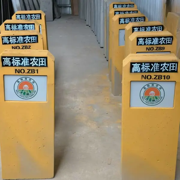 焕垚交通水泥标牌站名牌,高标准农田界碑