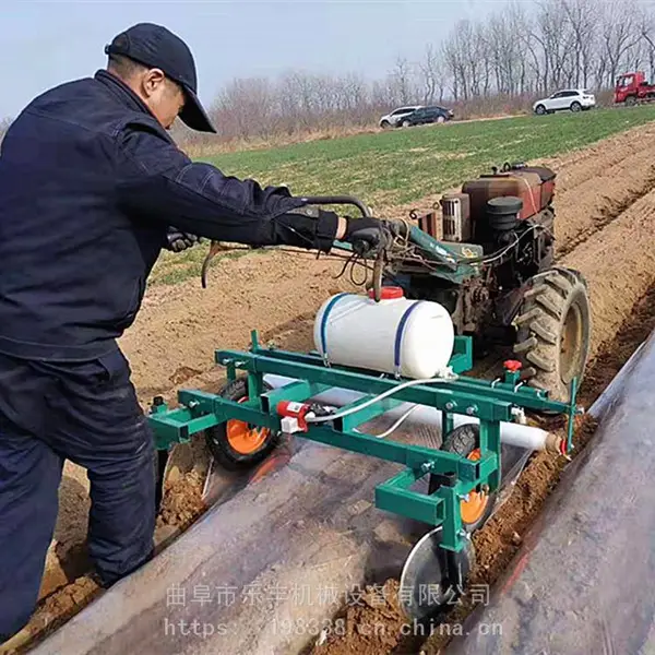 蔬菜播种打药覆膜机农用手扶花生播种精播机