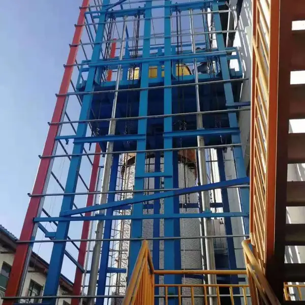武汉市新洲区导轨式升降机液压升降货梯仓库液压家用汽车举升机