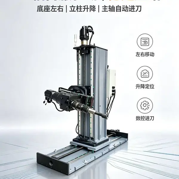 定制多角度垂直水平横向侧面万向攻丝机M64M72M90移动原位攻牙机