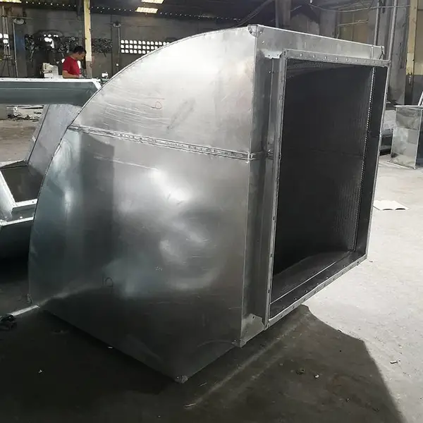 宁波风管厂加工通风管道消声器静压箱风机消音箱铁皮风管回风箱