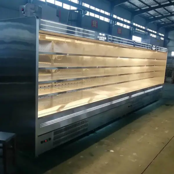 河南仟曦制冷供应火锅店菜品不锈钢保鲜加湿风幕柜