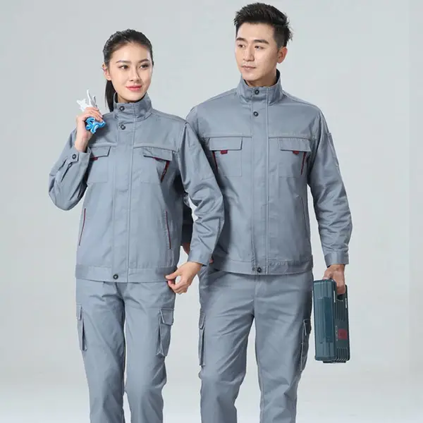 青岛春秋劳保服装订制 临沂车间工装生产定做厂家 伟红服饰
