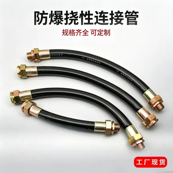 不锈钢接头防爆软管 长期腐蚀工况线缆引出柔性保护管件