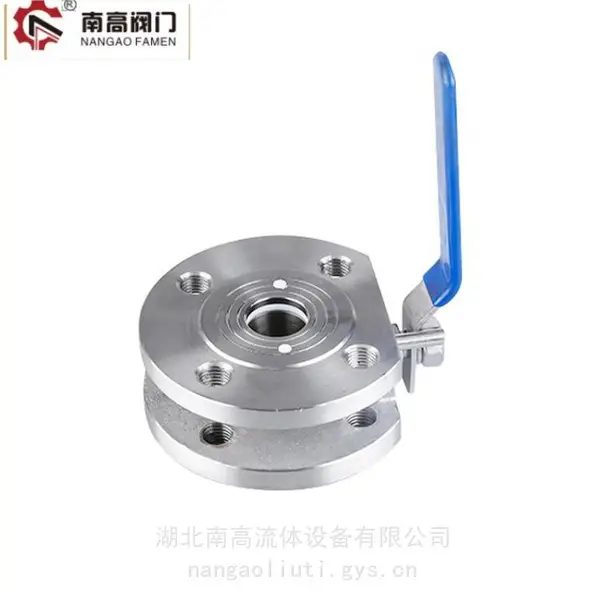 南高阀门生产 对夹薄型球阀 轻型阀体使用寿命长 Q71F-10P