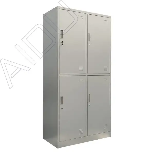 上海工厂直送供应AD-G-0054 加厚四门更衣柜宿舍衣厨学校衣柜钢制衣柜
