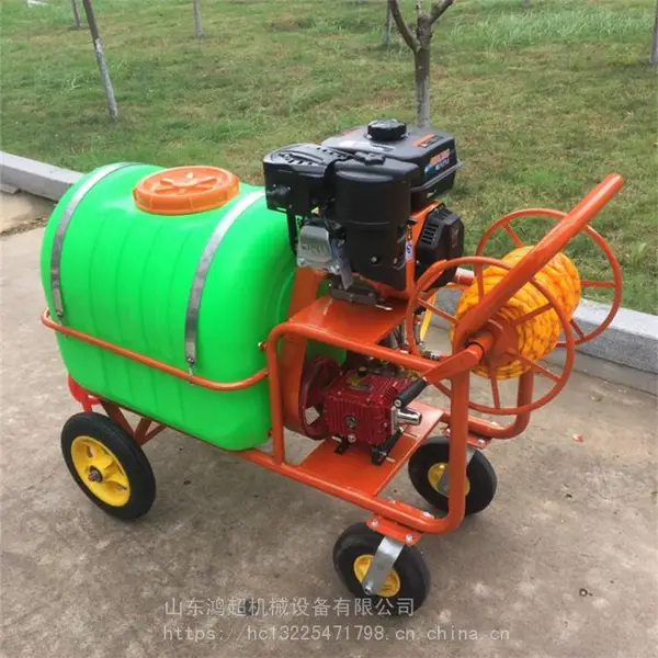 园林果树农用高压喷雾器 养殖消毒四轮打药车 柱塞泵四轮打药车