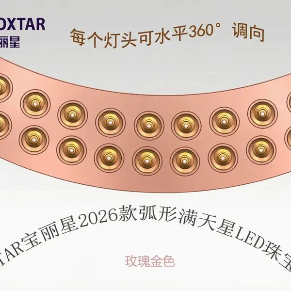 供应老凤祥BHMTX4503专用弧形满天星LED珠宝灯