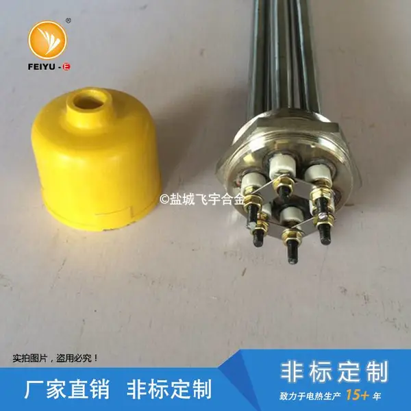 冲压清洗水箱电加热管 螺纹安装 清洗液工况选材
