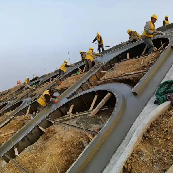 钦州铁路两侧路基防护工程拱形骨架护坡模具框架梁成型模具