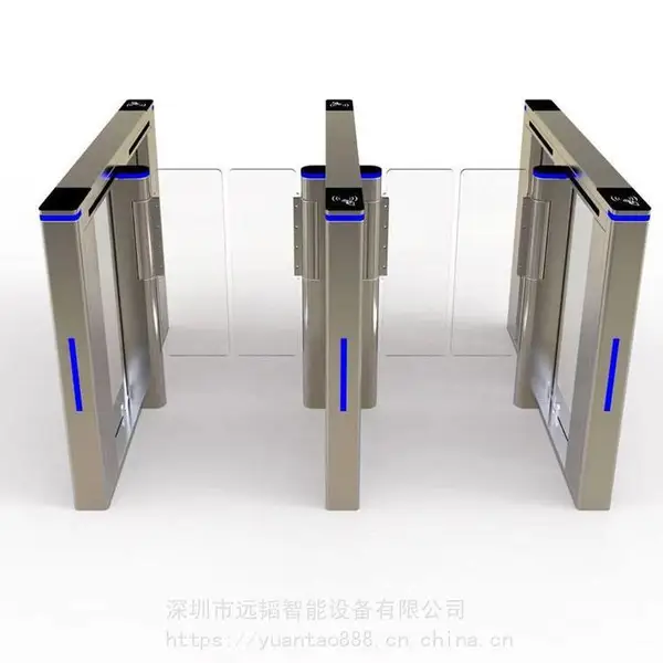 校园门禁一卡通摆闸系统 人脸识别测温闸机 学校出入口速通门