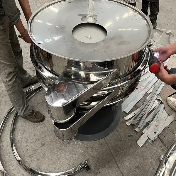 铜粉不锈钢旋振筛小型工业震动筛电动三次元振动筛食品筛选筛粉机