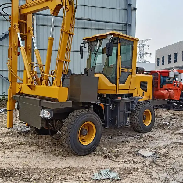 高速公路护栏打桩机 930装载机改装打桩机 液压护栏打桩机