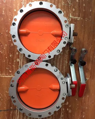 基斯顿手动粉体蝶阀BVF搅拌站气动水泥蝶阀