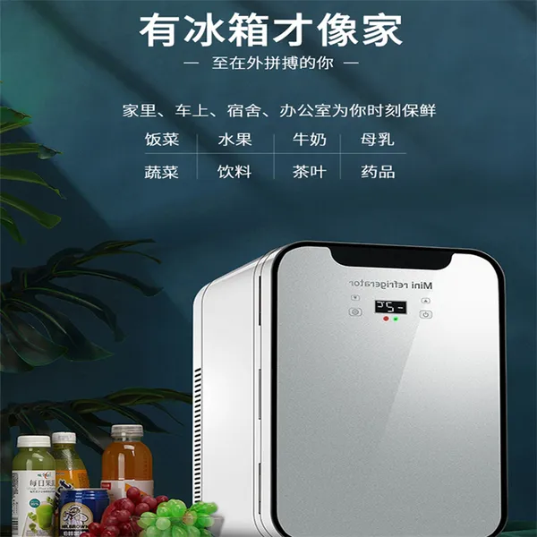 华柯尼新品迷你小冰箱小型学生宿舍租房单人用车载小冰箱家车两用