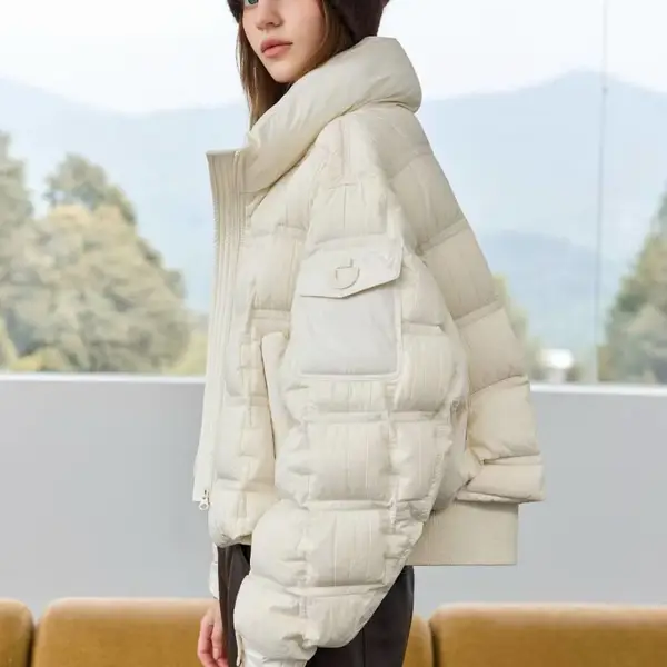 澜卡羽绒服 品牌尾货女装 冬季单品直播实体拿货 石井服装货源批发