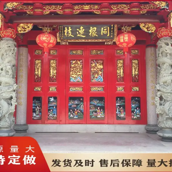 石雕厂家直供 寺庙双龙柱 青石透雕龙柱 支持图纸定制