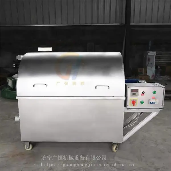 山东直销高品质滚筒炒货机 芝麻菜籽杂粮炒锅 智能温控电炒锅