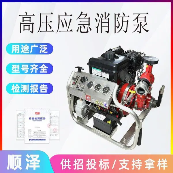 应急消防泵DY-P15便携式四冲程高压水泵消防救援输送水泵