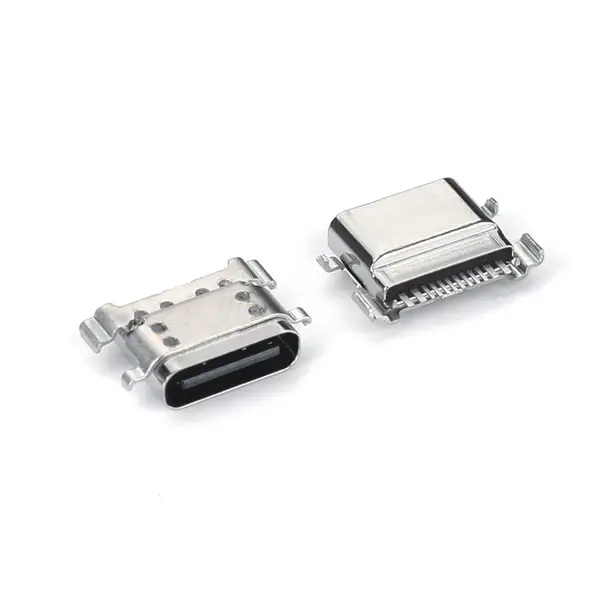 micro三脚立式DIP 母座 立贴USB 7.7H 迈克连接器 MICRO连接器