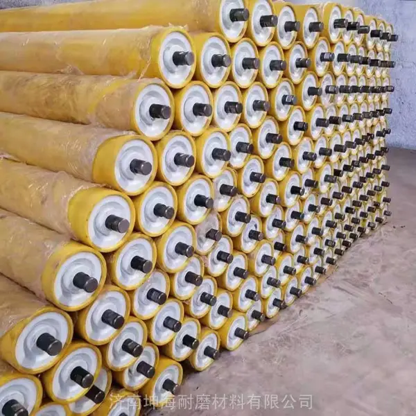 生产销售高强度超耐磨长寿命改性高分子静音托辊耐腐蚀防水