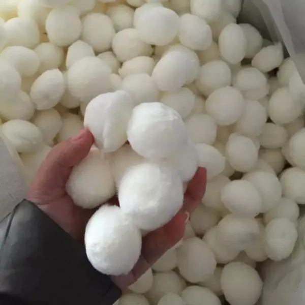 过滤器纤维球滤料效果除油改性纤维球硝化毛球水处理用纤维球